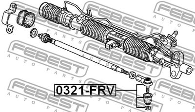 Наконечник рулевой FEBEST 0321FRV