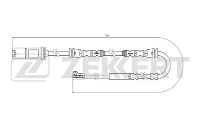 Датчик износа тормозных колодок Zekkert BS8099