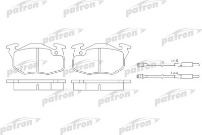 Колодки тормозные дисковые передние PATRON PBP393