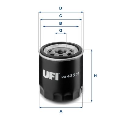 Фильтр масляный UFI 2343500