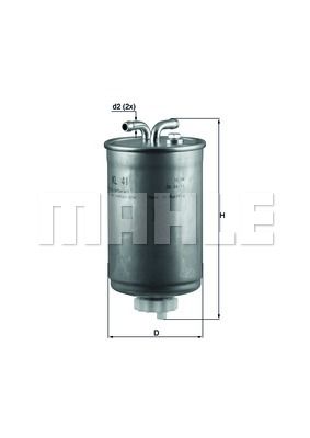Фильтр топливный MAHLE KL41