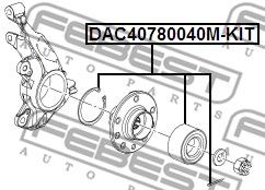 Подшипник передней ступицы FEBEST DAC40780040MKIT