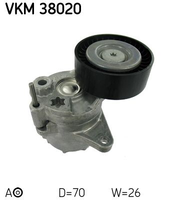 Ролик поликлинового ремня натяжной SKF VKM38020