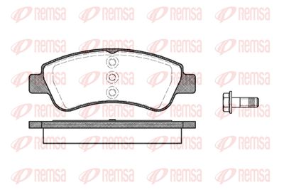Колодки тормозные передние REMSA 084020