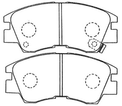 Колодки тормозные дисковые передние AKYOTO AKD3172