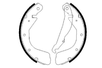 Колодки тормозные барабанные BOSCH 0986487264