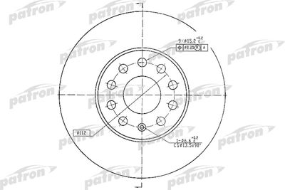 Диск тормозной передний PATRON PBD4295