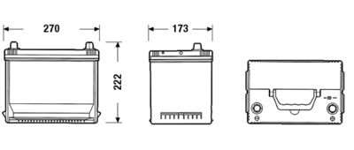Аккумулятор EXIDE EA754