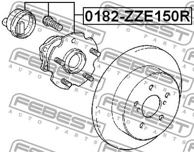 Ступица задняя FEBEST 0182ZZE150R