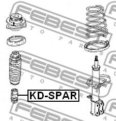 Отбойник амортизатора заднего FEBEST KDSPAR