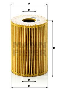 Фильтр масляный MANN-FILTER HU825X