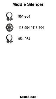 Глушитель средняя часть POLMOSTROW 3072