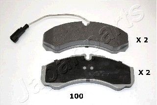 Колодки тормозные дисковые JAPANPARTS PP100AF