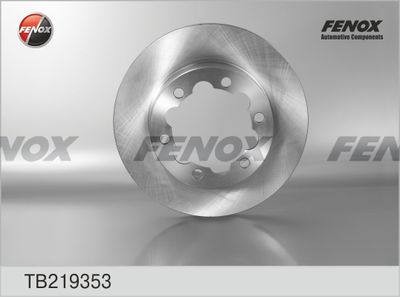 Диск тормозной задний вентилируемый FENOX TB219353