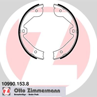 Колодки тормозные барабанные ZIMMERMANN 109901538
