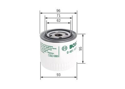 Фильтр масляный BOSCH 0451103260