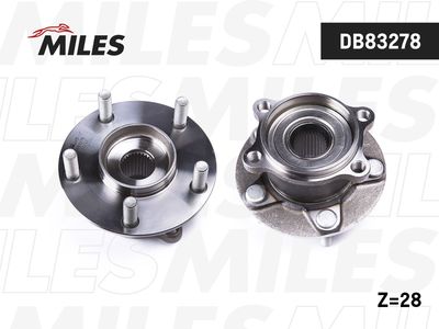 Ступица задняя с подшипником Miles DB83278