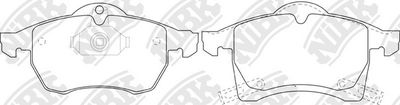 Колодки тормозные передние NIBK PN0118