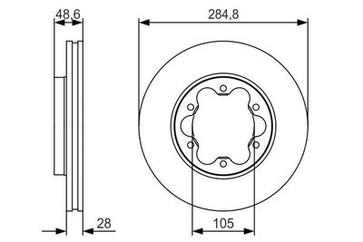 Диск тормозной BOSCH 0986479R27