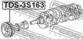 Шкив коленвала FEBEST TDS3S163