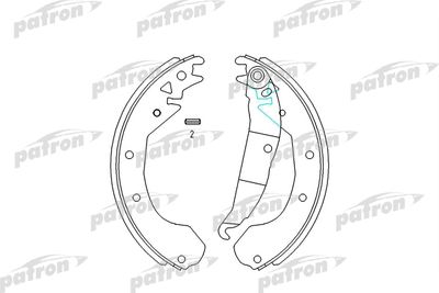 Колодки тормозные барабанные PATRON PSP199