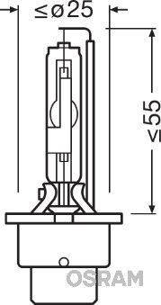 Лампа ксенон OSRAM 66450