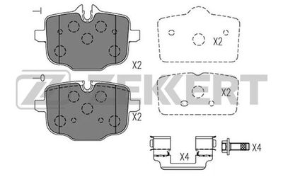 Колодки тормозные дисковые BLITZ BB0535