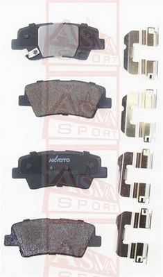 Колодки тормозные дисковые задние AKYOTO AKD12204