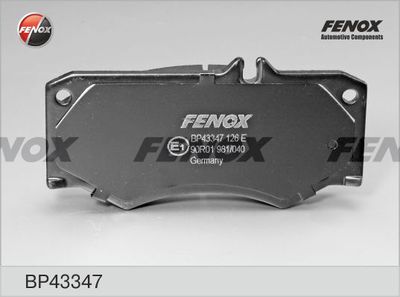 Колодки тормозные передние FENOX BP43347