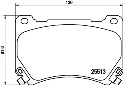Колодки тормозные дисковые передние Nisshinbo NP6080
