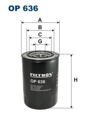 Фильтр масляный FILTRON OP636