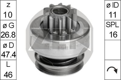 Бендикс стартера ERA ZN1597