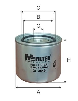Фильтр топливный M-Filter DF3549