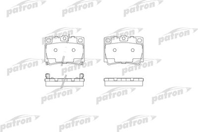 Колодки тормозные дисковые задние PATRON PBP1570