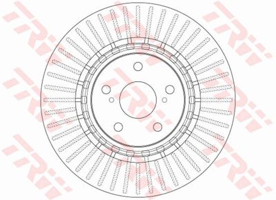 Диск тормозной передний TRW DF6265