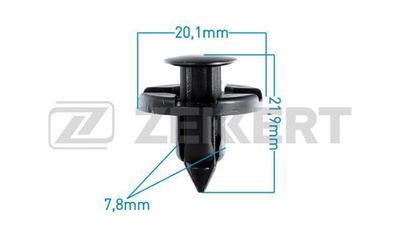 Клипса крепежная Zekkert BE2195