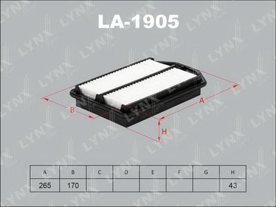Фильтр воздушный LYNXauto LA1905