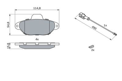 Колодки тормозные дисковые BOSCH 0986424379