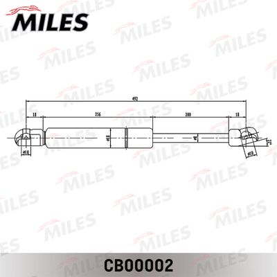 Амортизатор багажника Miles CB00002