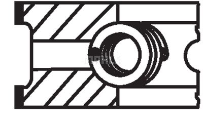 Кольца поршневые MAHLE 02207N0