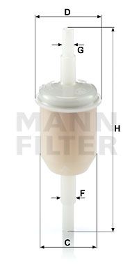 Фильтр топливный MANN-FILTER WK312100