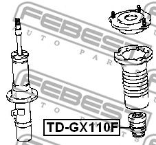 Отбойник амортизатора переднего FEBEST TDGX110F