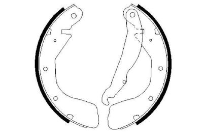 Колодки тормозные барабанные BOSCH 0986487263