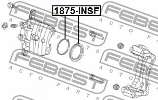 Ремкомплект суппорта тормозного FEBEST 1875INSF