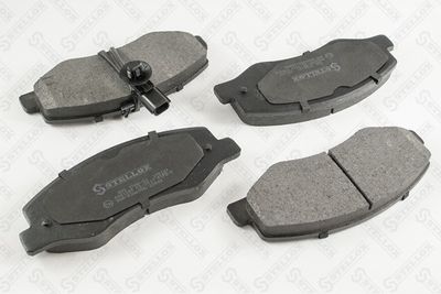 Колодки дисковые задние с антискрипными пластинами STELLOX 000376BSX