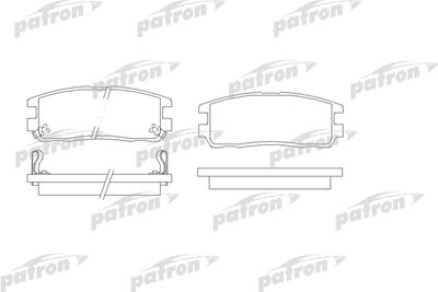 Колодки тормозные дисковые задние PATRON PBP1017