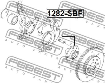 Ступица передняя FEBEST 1282SBF