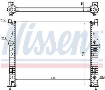 Радиатор системы охлаждения NISSENS 62577A
