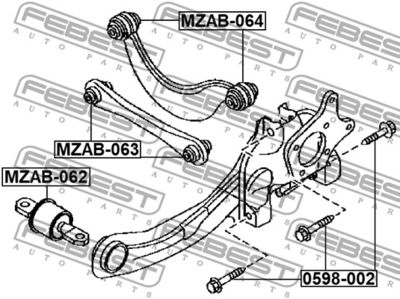 Болт MAZDA 9YA02120GE