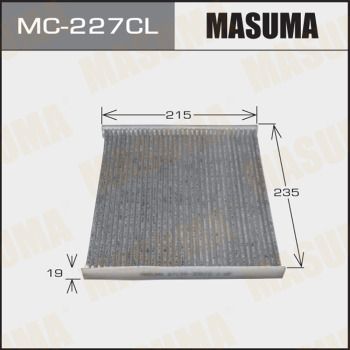 Фильтр салона угольный Masuma MC227CL